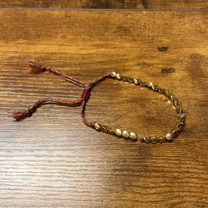 Copper string bracelet