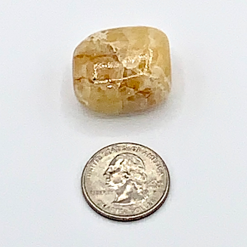 Yellow Calcite Tumbled Stone