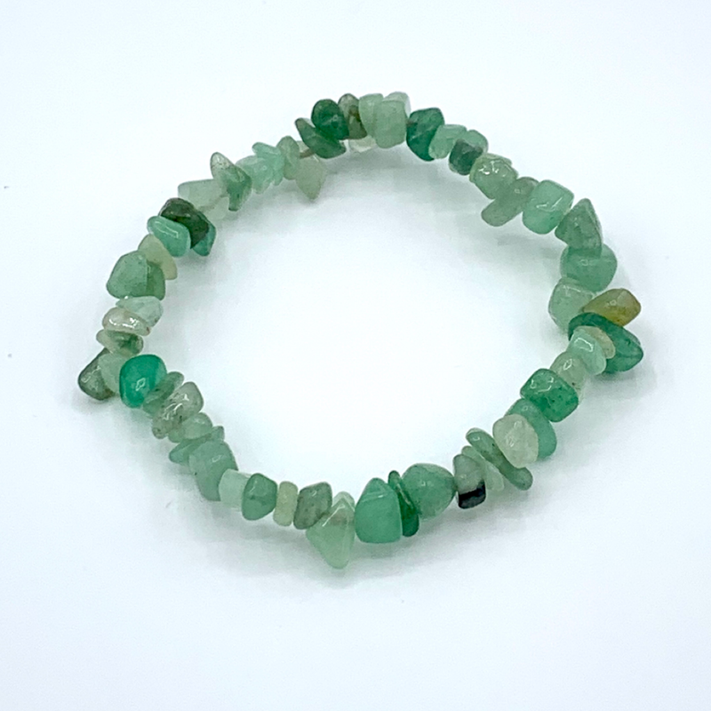Green Aventurine chip bracelet