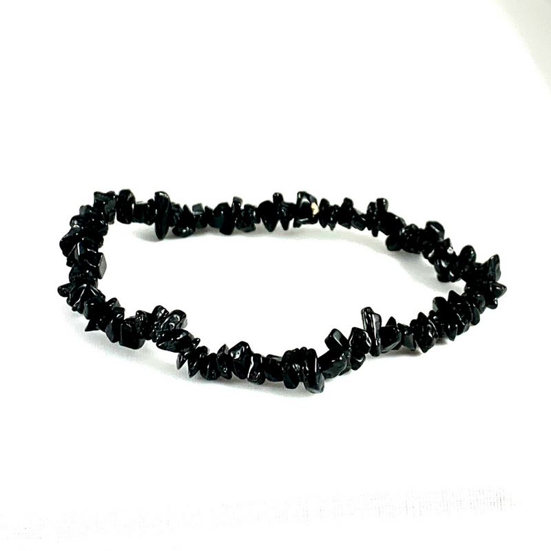 Black tourmaline chip bracelet