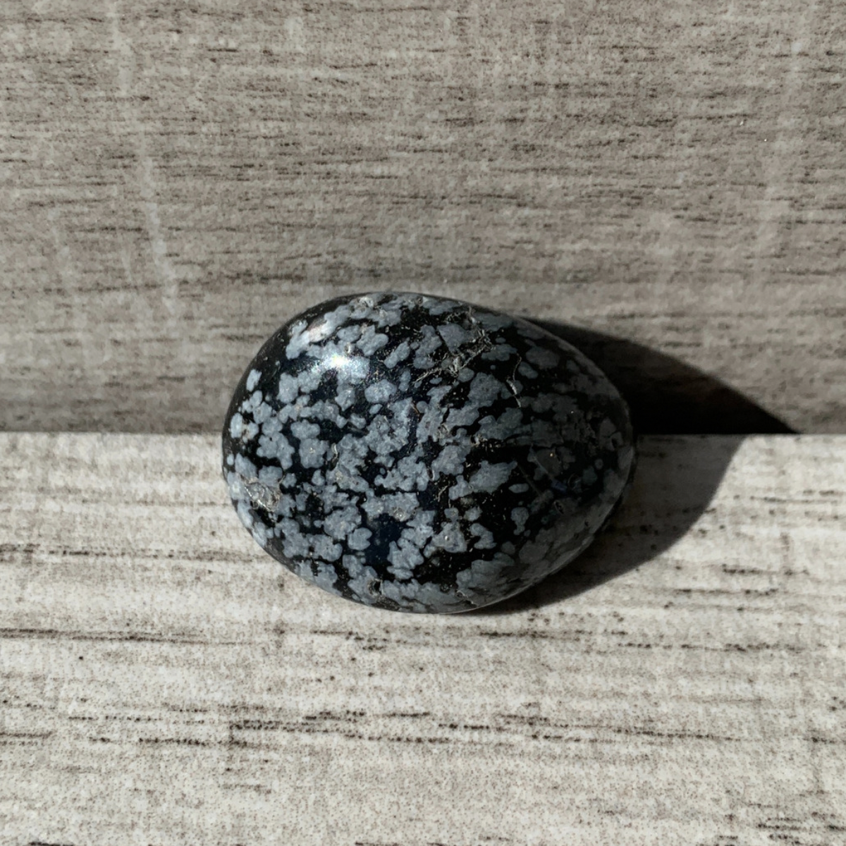 Snowflake Obsidian tumbled stone
