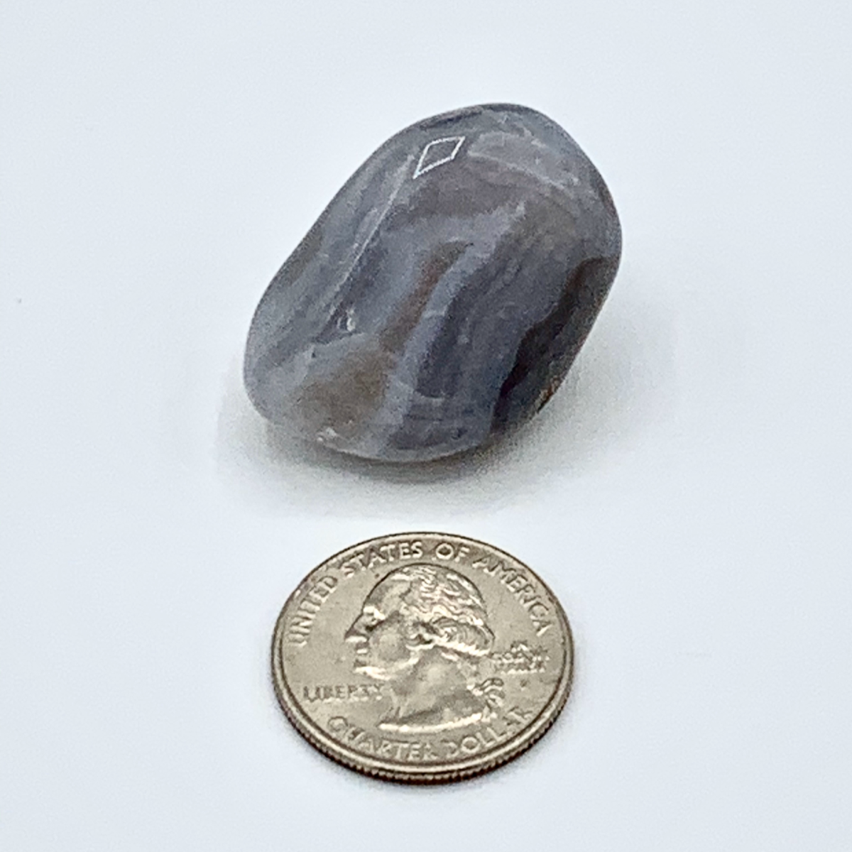 Chalcedony tumbled stone